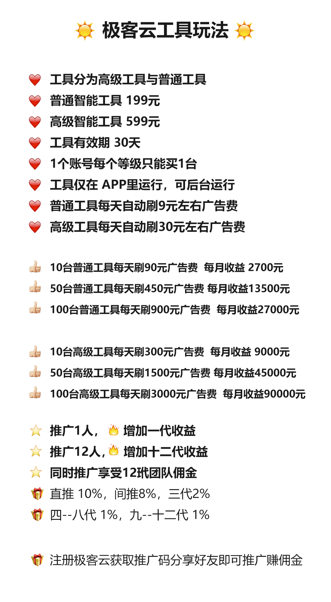 极客云APP，智能全自动挂机项目 广告商讯 第5张